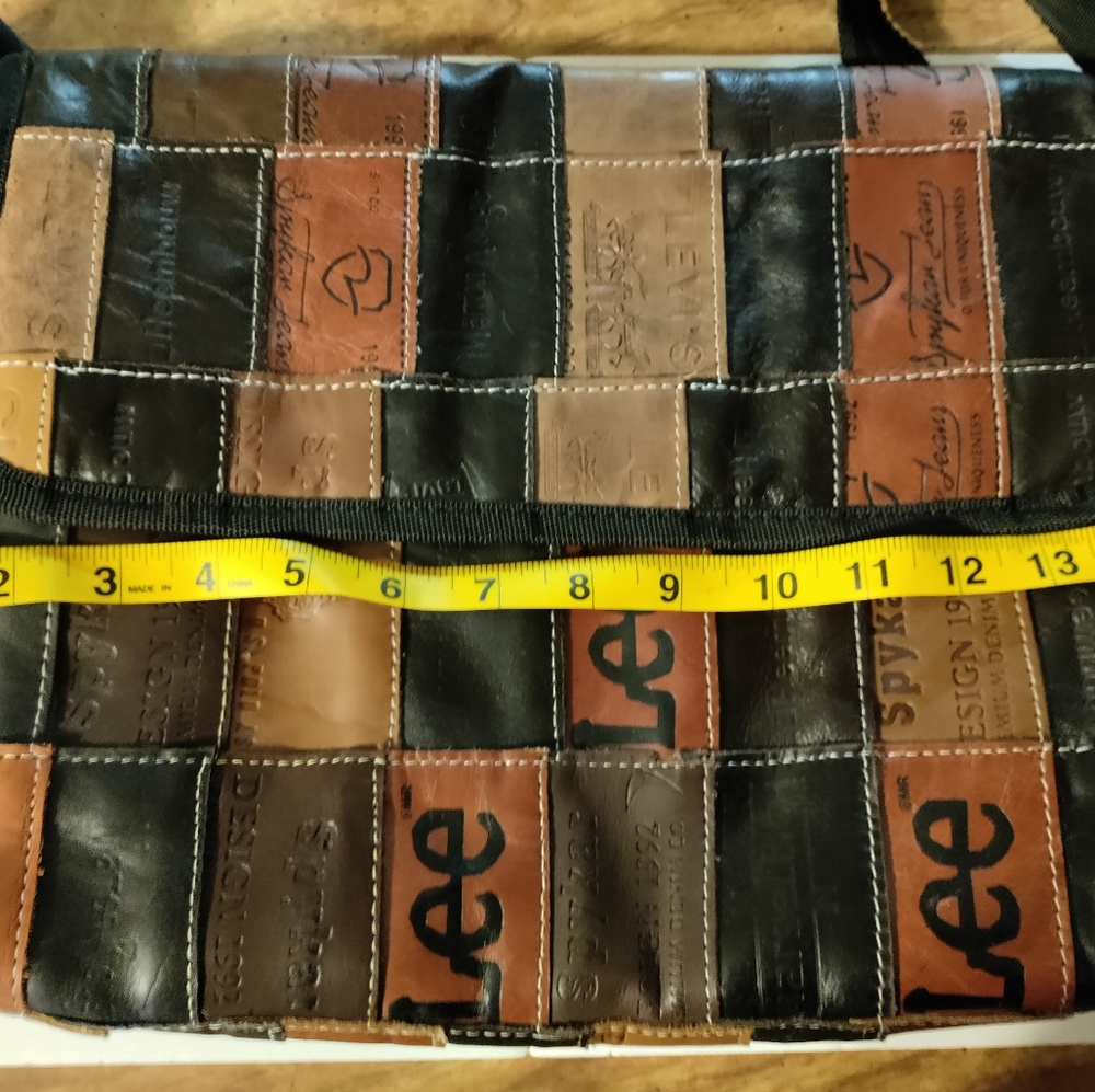 Levis Leather Patch Work Messenger Bag. - image 1